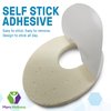 Oval Shaped Felt Callus Protective Pads - Adhesive Foot Pads That Surround Calluses from Rubbing On Shoes - 1/8" - 25 Pack