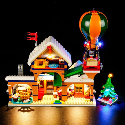 YEABRICKS LED Light for 10339 Icons Santa's Post Office Building Blocks Model (Building Set NOT Included)