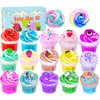 15 Packs Butter Slime Kit,Non Sticky,Super Soft Sludge Toy,Birthday Gifts for Kids,DIY Butter Slime Party Favor for Girls & Boys