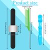 7 Pieces Hair Braiding Tools Magnetic Pin Wristband and 2 Pieces Stainless Steel Pintail Rat Tail Comb with 4 Pieces Wide Teeth Alligator Sectioning Hair Clip for Hair Braid Tool(Vivid Colors)