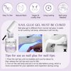 SAVILAND Gel Nail Glue 2pcs 15ML, 4-in-1 Nail Glue Gel Set, Upgraded Glue on Nails, Fake Nails & Press on Nails, Gel Base Strengthen for Nails, Replacement for Nail Glue, Nail Repair Treatment