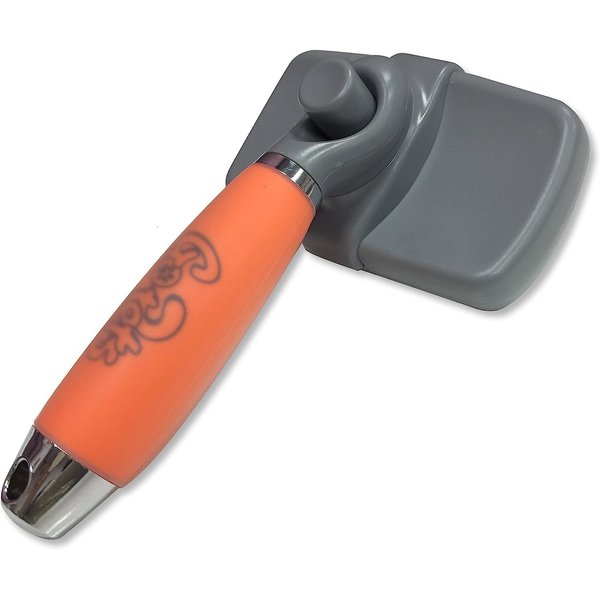 GoPets Professional Slicker Brush for Dogs and Cats - Effortless Grooming, Gentle Dematting & Detangling, Shedding Control, Self-Cleaning Comb, Shiny Tangle-Free Coat, Comfortable Silicone Gel Grip