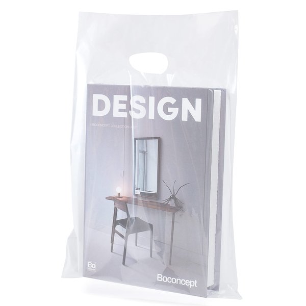 Choice Marts 100 Clear Plastic Bags With Handles 9"x12" Merchandise Bags 1.5Mil Thick Glossy Retail Bags and Shopping Bags For Small Business Boutique Bags and Clear Gift Bags With Handles