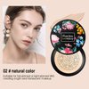 Aooba Air Cushion CC Cream Moisturizing Concealer Mushroom Head Brush Waterproof Makeup Foundation Moisture BB Cream for Women Girls (flower)