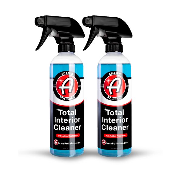 Adam's Polishes Interior Cleaner & Protectant (16oz) (2-Pack), Quick Detailer & SiO2 Protection, Ceramic Infused UV Protection, Anti-Static, For Leather, Vinyl, Plastics, Glass