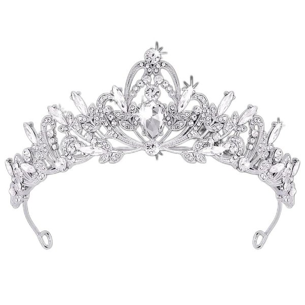 Tiaras for Women, Tiaras for Wedding Prom Tiaras and Crowns for Women Tiara Headband Tiara for Pageant, Birthday Tiara Princess Tiara, Tiaras for Bridal Party, Crystal, crystal