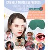 Heated Eye Mask, Dry Eyes, Sleep Mask, Use Damp-Heat Therapy To Unclog The Glands, Restore Puffy Eyes and Dark Circles, Relieve Dry Eye Syndrome, Chalazion, Stye, MGD and Blepharitis