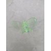 Generic Set of two small clear butterfly dragonfly hair claw clips (Primary color: Peach)