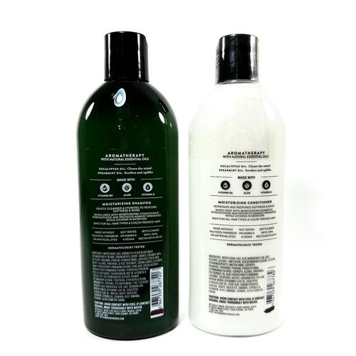 2 Eucalyptus Spearmint Moisturizing Shampoo & Conditioner bath body Set 16 oz
