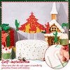 1 Set Happy Birthday Jesus Banner 11 Pcs Jesus Cupcake Topper a Cake Topper Red Glitter Christmas Birthday Banner Garland for Nativity Scene Christmas Religious Birthday Holiday Party Decorations