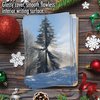 The Best Card Company - 12 Beautiful Christmas Cards with Envelopes (1 Design, 12 Cards) - Bulk Boxed Set of Holiday Greetings - Christmas Sunrise Tree B6655CXSG