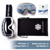 Snowledge Ski Goggles Snowboard Snow Goggles for Men Women OTG Snowboard Goggles with 100% UV Protection Anti-Fog Dual Lens Skiing Goggles Helmet Compatible