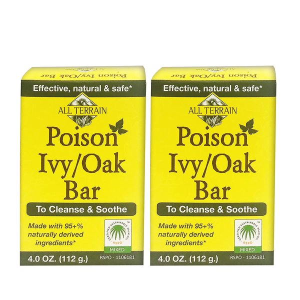 All Terrain Poison Ivy/Oak Bar Soap, 4 Ounce (Pack of 2)
