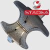 Stadea Diamond Router Bit Granite Diamond Profile Wheel - Full Bullnose Half Round Countertop Edge Profile Router Bits V40 for Granite Stone Concrete Counter Edges