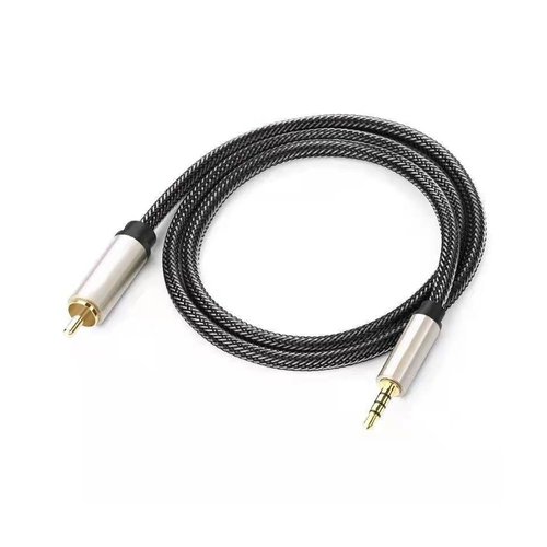 Luochahaishi Digital Coaxial Audio Video Cable HDTV Stereo Spdif RCA Coaxial to 3.5mm Male Jack Plug Line for Stereo Receiver Speakers Projector 1.5 Meter