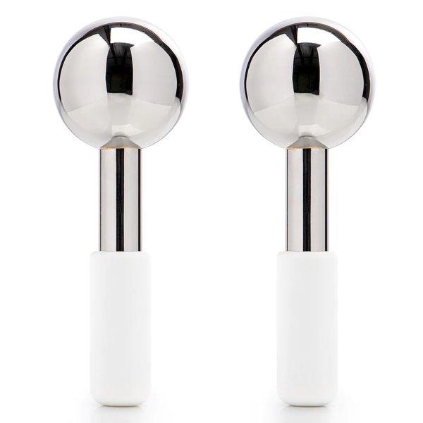 Facial Roller Unbreakable Stainless Steel Cryo Globes Magic Cooling Beauty Facial Sticks for Face, Neck & Body Cryo Sticks Cold Roller for face Puffiness Wrinkles