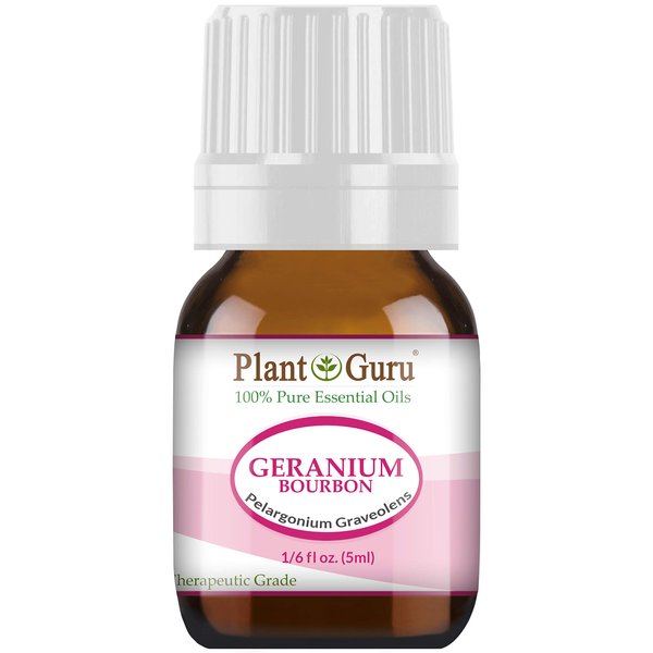 Geranium Bourbon Essential Oil 5 ml 100% Pure Undiluted Therapeutic Grade.