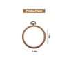 8 Pcs/Set Mini Embroidery Hoops 3 Inch Round Imitated Wood Plastic Display Frame Reusable Circle Cross Stitch Hoop Ring for Art Craft Sewing and Hanging Ornaments Home Decor