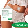 16Pcs Disposable Castor Oil Patches Belly Button,High-Absorbent 3.2 x 3.2 Inches Castor Pack Wrap for Belly Button Self-Adhesive Easy to Use White (Oil Not Included)
