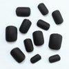 Bellelfin Short Press on Nails Square, 120Pcs Matte Color Fake Nails Full Cover Acrylic Glue on Nails Artificial False Nail with Adhesive Tabs for Women Girls Fingernails Design, Black Nails