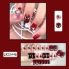 Halloween Press on Nails Short Spider Fake Nails Red Square False Nails with Spider Web Designs Acrylic Nails for Women Girls Men Halloween Manicure Art Decorations