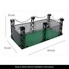Safety Guardrail,Closed Cage Building Blocks Set，Compatible with Lego Jurassic World t rex ，Halloween Jail，WW2 Military and More Scene，Playset for Boys and Girls Ages 6+ (Bouble Fence)