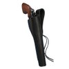 Barsony Black Leather 49-er Style Gun Holster for Ruger Super Blackhawk Left