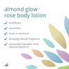 Home Health Almond Glow Body Lotion, Rose - 8 fl oz - Moisturizes & Revitalizes the Skin - Includes Vitamin E + Peanut, Olive & Lanolin Oils - Non-GMO, Vegetarian Friendly