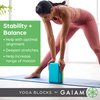 Gaiam Yoga Block - Supportive Latex-Free Eva Foam - Soft Non-Slip Surface with Beveled Edges for Yoga, Pilates, Meditation - Yoga Accessories for Stability, Balance, Deepen Stretches (Deep Purple)