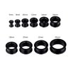 Oyaface 20PCS Black Tunnels Kit 2G to 1 Inch Hard Silicone Gauges Set Ear Plugs Expander Tunnels Piercing Expanding Tools