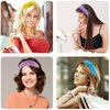 SIQUK 12 Pieces Knotted Headbands for Women Hair Turband Knot Headband Fashion Top Knot Headbands Colorful Knotted Fabric Headband, 12 Colors