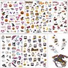 7 Pics 5D Halloween Nail Stickers, Small Cute Cartoon Nail Stickers for Kids, Girls and Women, Goth Nail Charms, Accessories for Nail Art, Pegatinas para Uñas