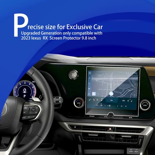 XXCIWP 2023 2024 Lexus RX350 Screen Protector for 2023 2024 Lexus RX350h RX350 9.8Inch Tempered Glass Protector Film 2024 Lexus RX 350 Accessories