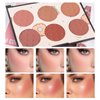 KYDA 6 Colors Face Blush Palette, Matte Shimmer Blush Palette, Smooth Blendable Powder Blush, Contour Highlighter Blush Multiuse Makeup Palette, by Ownest Beauty-Set A