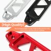 Battery Hold Down Bracket Holder, Car Battery Holder Kit with 10in J bolts,Aluminum Alloy Battery Tie Down Mount Bracket, Battery Tray for Car Battery Mount Bracket Hold Lock Accessories (Black)