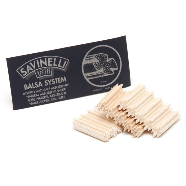 Savinelli 9mm Balsa Filters - 15 count