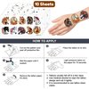 101 PCS Horse Temporary Tattoos Themed Birthday Party Favors Decorations Supplies Decor Stickers For Girls Boys Men Gift School Prizes Rewards