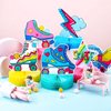 Hotop 9 Pcs Roller Skating Party Supplies Roller Skate Table Centerpiece 3D Honeycomb Skateboard 80s 90s Party Decorations for Skate Party Supplies Table Decorations