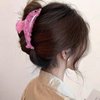 Whale Hair Claw Clip Fashion Animal Hair Jaw Clip 4.3 Inch Acetate Hair Accessories for Women Gilrs, Pink
