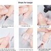 ZBX 10Pcs Nail Tips Clip Clear Transparent Nail Clips for Quick Building Polygel nail forms Nail clips for polygel Finger Nail Extension UV LED Builder Clamps Manicure Nail Art Tool