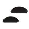 GMS Optical® 1.3mm Ultra-Thin Anti-slip Adhesive Contoured Silicone Eyeglass Nose Pads with Super Sticky Backing - 5 Pair (Black)