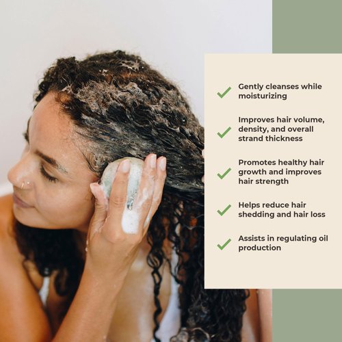 The Earthling Co. Shampoo Bar – Gentle Plant Based Hair Shampoo for Men, Women and Kids - Vegan Formula for All Hair Types – Paraben, Silicone and Sulfate Free, Sweet Sandalwood, 3.0 oz