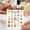 Fall Bingo Game Cards, Autumn Bingo Games for Adults, Fall Harvest Bingo Cards Supplies, Thanksgiving Party Birthday Party Bingo Decor Favors, Card Gifts for Friends Family Holiday, 01