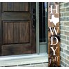 Howdy Texas Reusable Stencil Porch Sign Kit, Porch Leaner Template, Fits 10x50 Board, Texas Design… (Fits 9.25"x50" Board)
