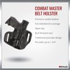Galco Combat Master Belt Holster Glock 43 Springfield Hellcat Black CM800B,One Size