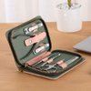 7Pcs Manicure Set, Pedicure Sets, Nail Clipper sets，Stainless Steel Professional Nail Cutter with Travel Case
