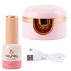 HayHay 3W UV Light for Nails, Anticlockwise 180-Degree Rotation with Single and Three Finger Capability, UV Nail Lamp Timing is 30/60s, Portable Manicure Gel lamp, Includes Mini Gel Polish