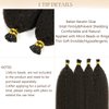 Loxxy Hair Extensions Real Human Hair kinky Straight I Tips for Black Women Human Hair Natural Black 14 Inch 80g #1B 100 Strands Pre Bonded Itip Hair Extensions for Thin Hair