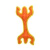 DURA FORCE - Durable Woven Fiber - Lizard Orange & Yellow- Squeakers - Multiple Layers. Made Durable, Strong & Tough. Interactive Play Dog Toy (Tug, Toss & Fetch). Machine Washable & Floats (Regular)