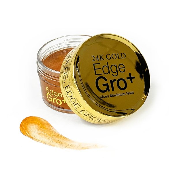 Lux Collection Edge Lux Edge Control Wax 48 Hour Maximum Hold No Flaking Natural Ingredients Scented Conditioning Styling Hair Gel Tamer (3.53 Ounce (Pack of 1), 24K Gold Edge Gro+)